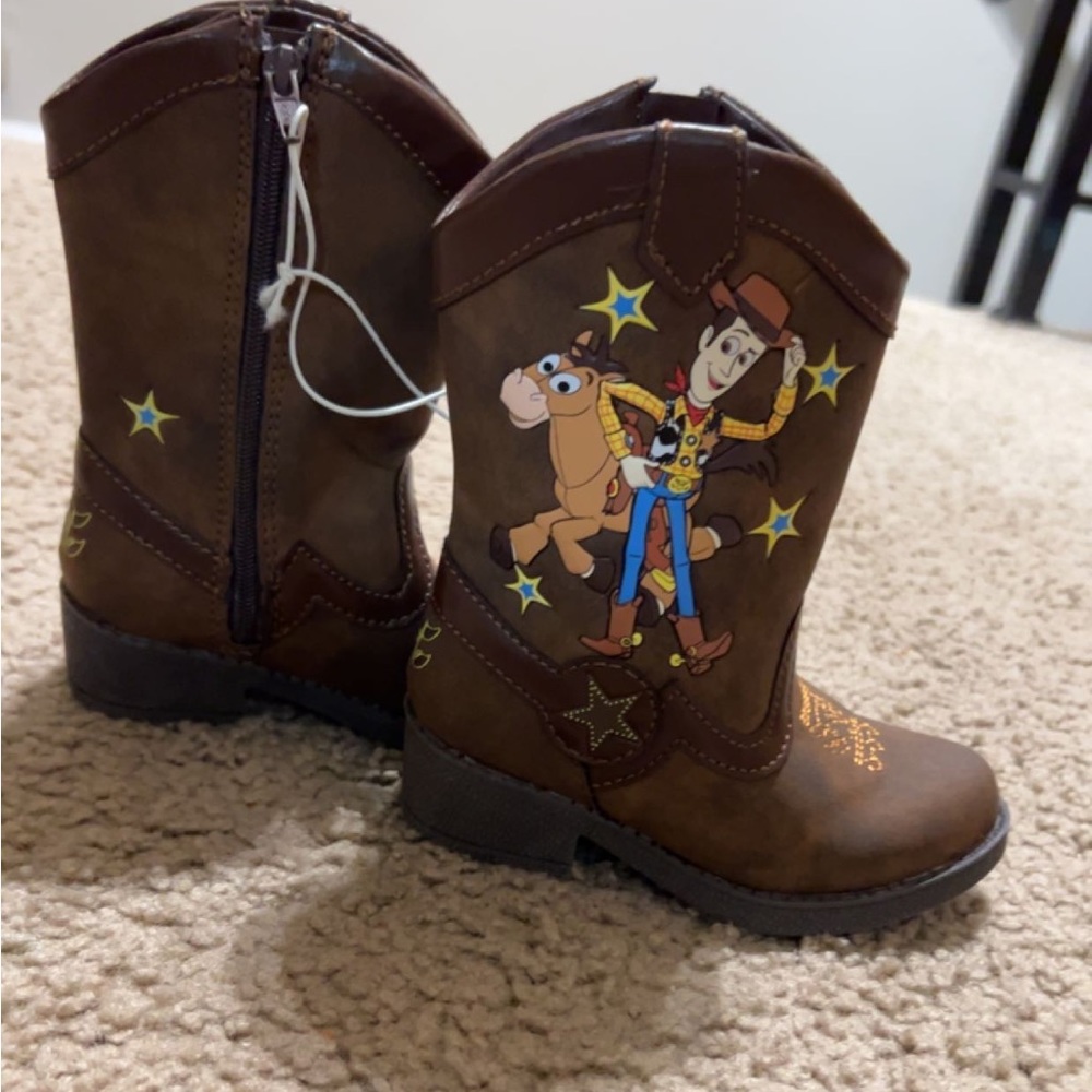 Toddler Toy Story Pull-On Boots - Brown